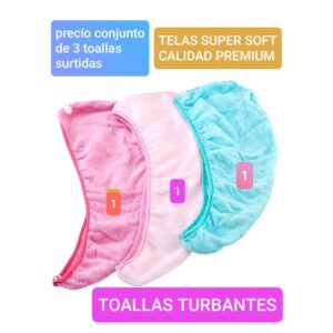 Precio conjunto de 3 toallas surtidas