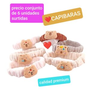Precio conjunto de 6 vinchas para maquillaje surtidas