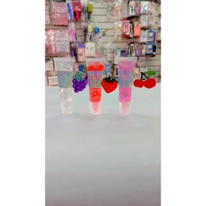 3 unidades de brillo labial con dije 4angels 
surtidos sin elección de colores