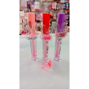 3 unidades de brillo labial 4angels con ANILLO 
( SURTIDOS SIN ELECCIÓN DE COLORES)
