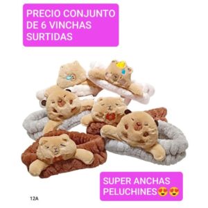 Precio conjunto de 6 vinchas surtidas
