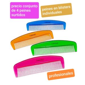 Precio conjunto de 4 peines surtidos
