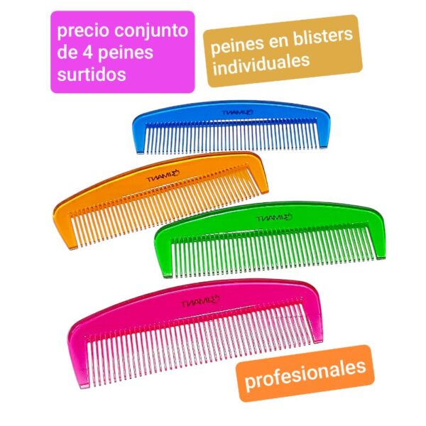 Precio conjunto de 4 peines surtidos