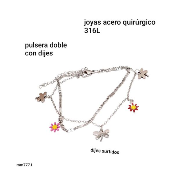 Pulseras dijes surtidos