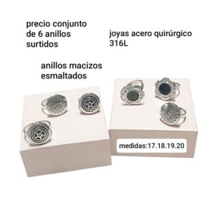 Precio conjunto de 6 anillos surtidos
