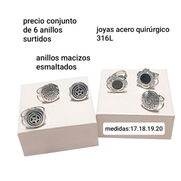 Precio conjunto de 6 anillos surtidos