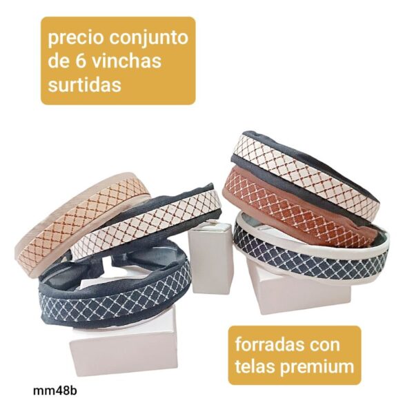 Precio conjunto de 6 vinchas surtidas