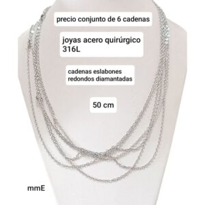MmE.precio conjunto de 6 cadenas