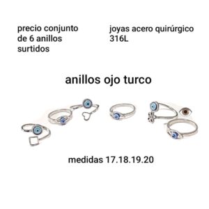 Precio conjunto de 6 anillos surtidos