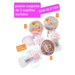 Precio conjunto de 3 cepillos surtidos