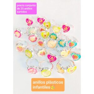 Precio conjunto de 25 anillos surtidos