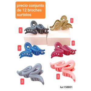 Luc158801.precio conjunto de 12 broches surtidos