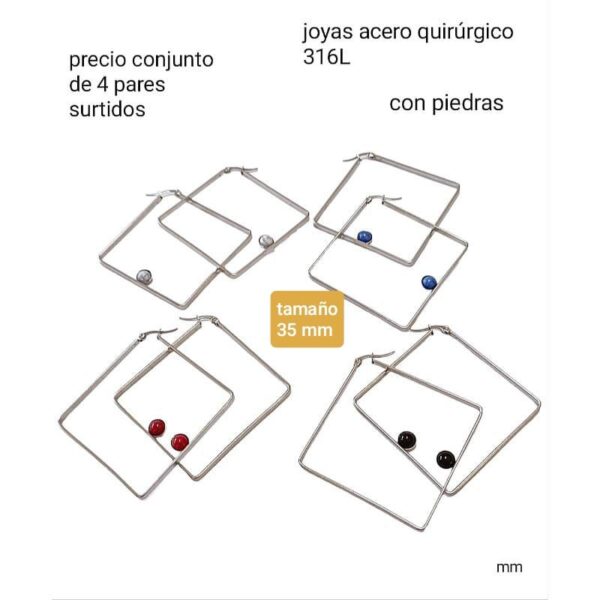 62.35.precio conjunto de 4 pares surtidos