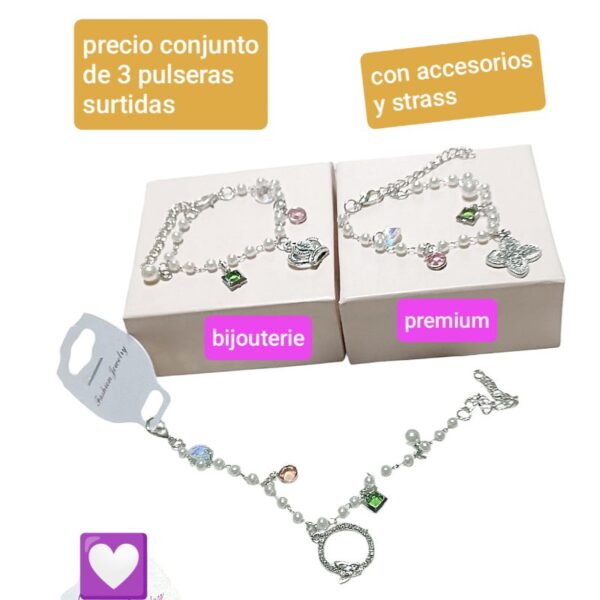 Precio conjunto de 3 pulseras surtidas
