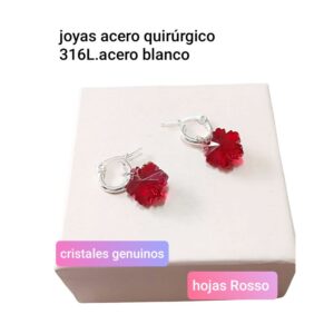 Aros hojas Rosso.