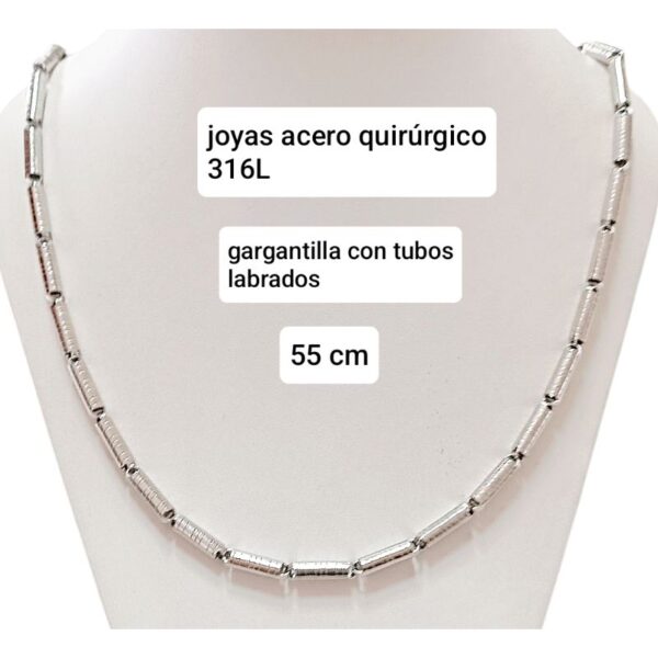 Cadena con tubos 55 cm