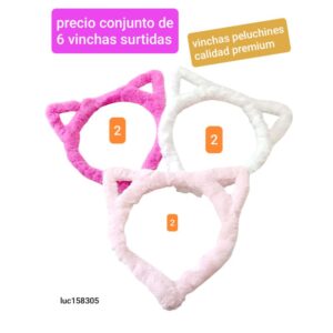 Luc158305.precio conjunto de 6 vinchas surtidas