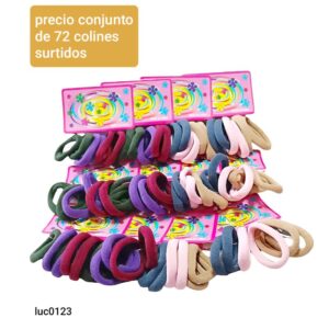 Luc100123.precio conjunto de 72 colines surtidos