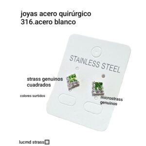 Luc md strass 🔲.precio por par colores surtidos