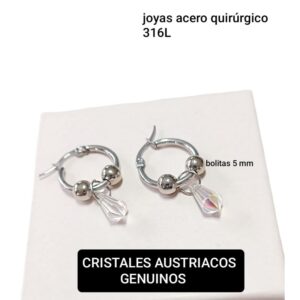 Aros cristales genuinos