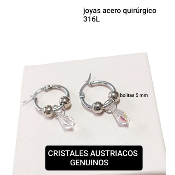 Aros cristales genuinos