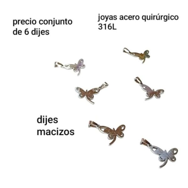Precio conjunto de 6 dijes