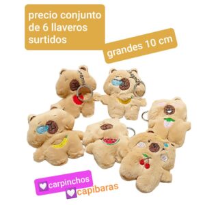 Precio conjunto 6 llaveros surtidos