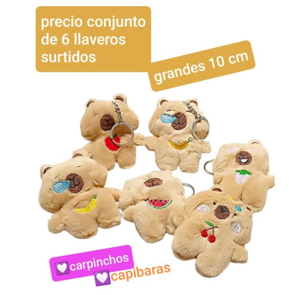 Precio conjunto 6 llaveros surtidos