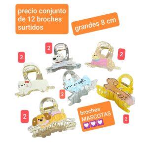 Precio conjunto de 12 broches surtidos