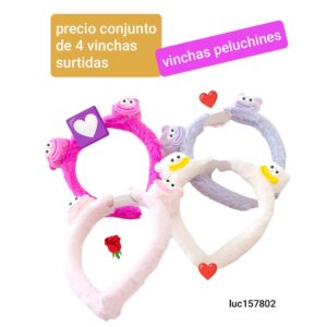 Luc157802Precio conjunto de 4 vinchas surtidas