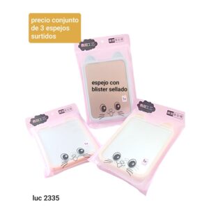 Luc.2335.Precio conjunto 3 espejos surtidos