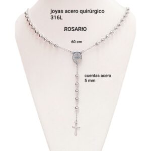 Mjc rosario 60 cm bolitas 5 mm