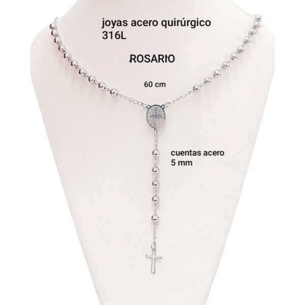 Mjc rosario 60 cm bolitas 5 mm