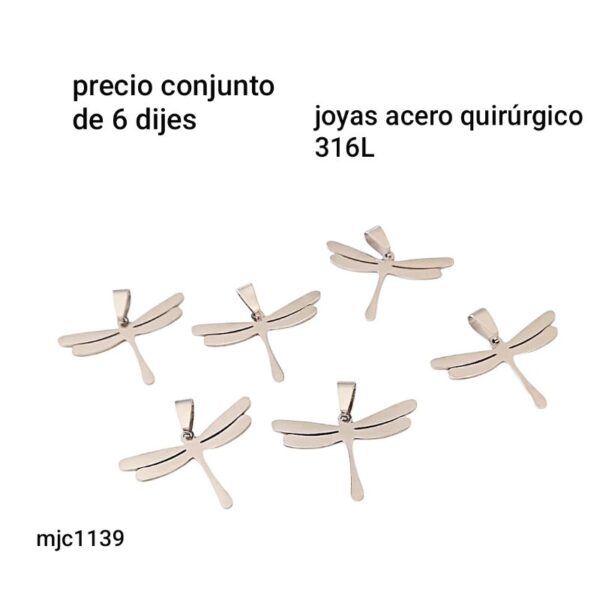 Precio conjunto de 6 dijes
