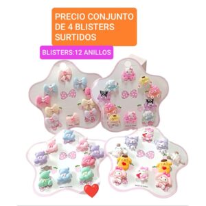 Precio conjunto de 4 blisters surtidos