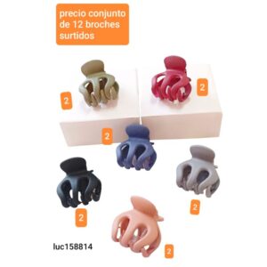 Luc158814.precio conjunto de 12 broches surtidos