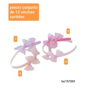 Luc157203.conjunto de 12 vinchas surtidas