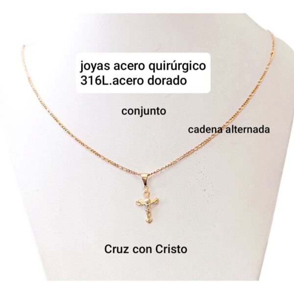 Conjunto con Cruz con Cristo