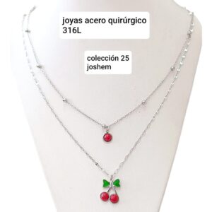 Conjunto doble con dijes