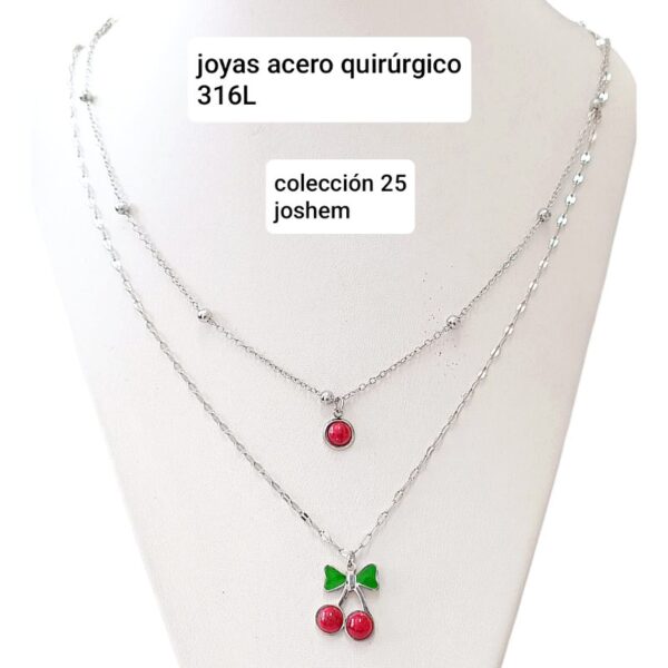 Conjunto doble con dijes
