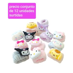 Precio conjunto 12 muñequeras para maquillaje