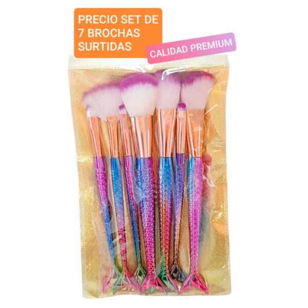 Precio conjunto de 7 brochas surtidas