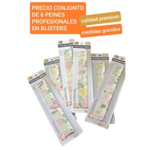 Precio conjunto de 6 peines profesionales