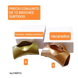 Luc146913.precio conjunto de 12 broches surtidos