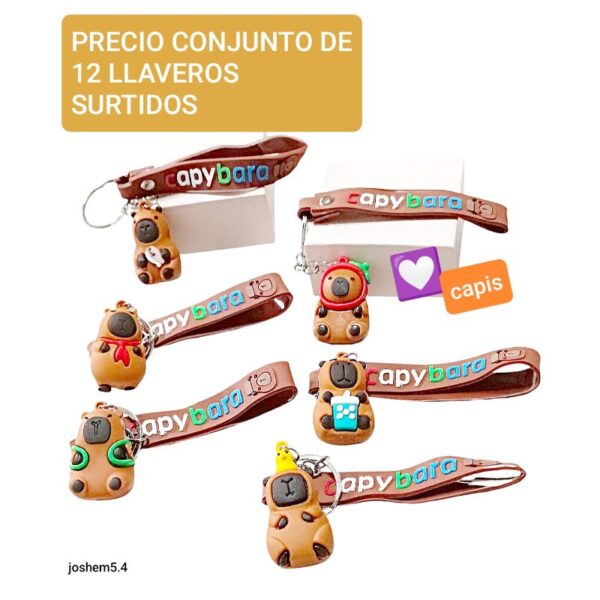 Joshem 5.4.precio conjunto de 12 llaveros surtidos