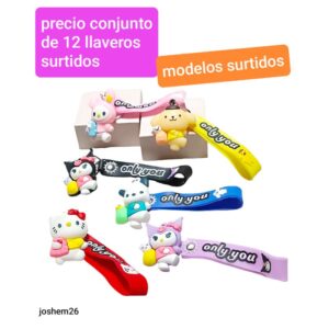 Joshem26. precio conjunto de 12 llaveros surtidos