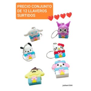 Joshem 1044.precio conjunto de 12 llaveros surtidos
