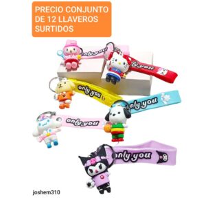 Joshem 310.precio conjunto de 12 llaveros surtidos