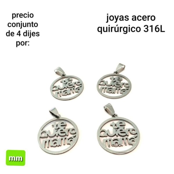 PRECIO conjunto de 4 dijes