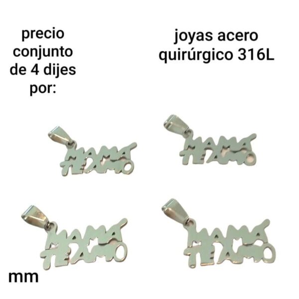 PRECIO conjunto de 4 dijes